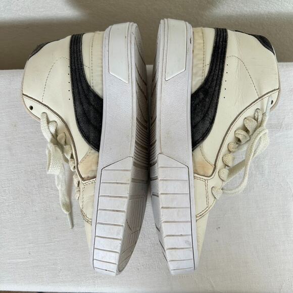 Puma Cali Star Ivory Womens 7 mid lace up leather & ripstop stacked sole sneaker - Picture 6 of 14